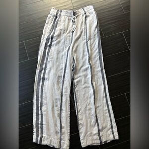 Cloth & Stone Wide Leg Pants Sz Small - Creamy White And Black